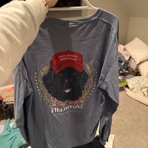 Fieldstone Blue Graphic Long Sleeve Shirt